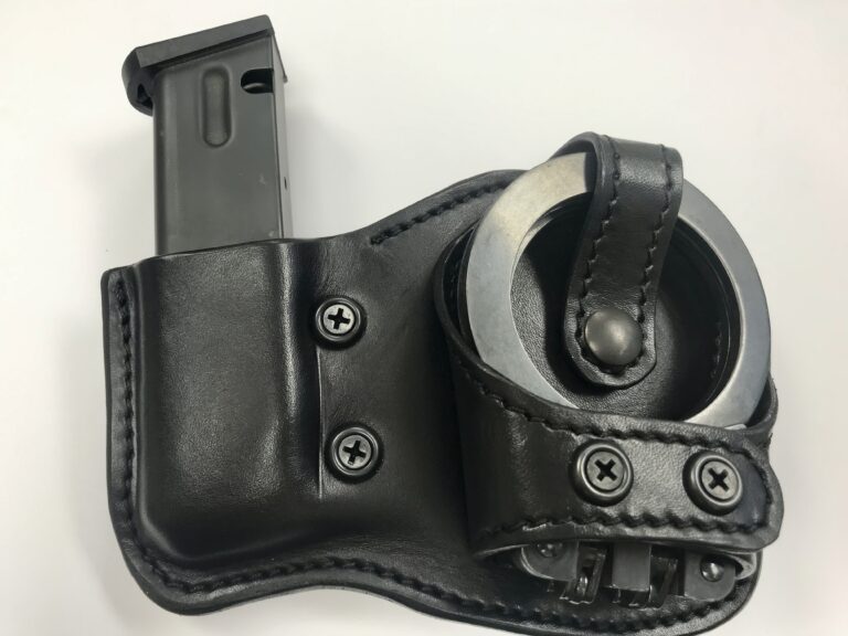 Handcuff/Magazine Combo Carrier (D2) — MTR Custom Leather