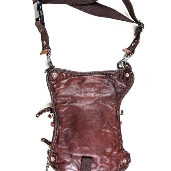 Distressed REAL Saddle Leather Ukoala Bag — MTR Custom Leather