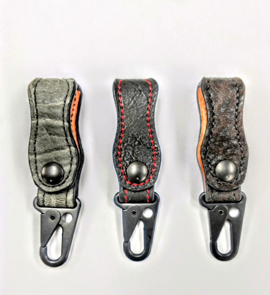 Exotic Leather Hand Made Keychains with AR15 Sling Hook — MTR Custom